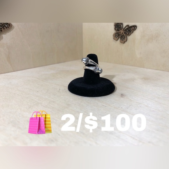 Artisan Jewelry - 🛍️ Unique Spiral Moonstone Solid Sterling Ring